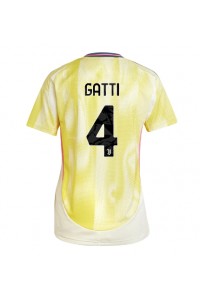 Juventus Federico Gatti #4 Voetbaltruitje Uit tenue Dames 2024-25 Korte Mouw